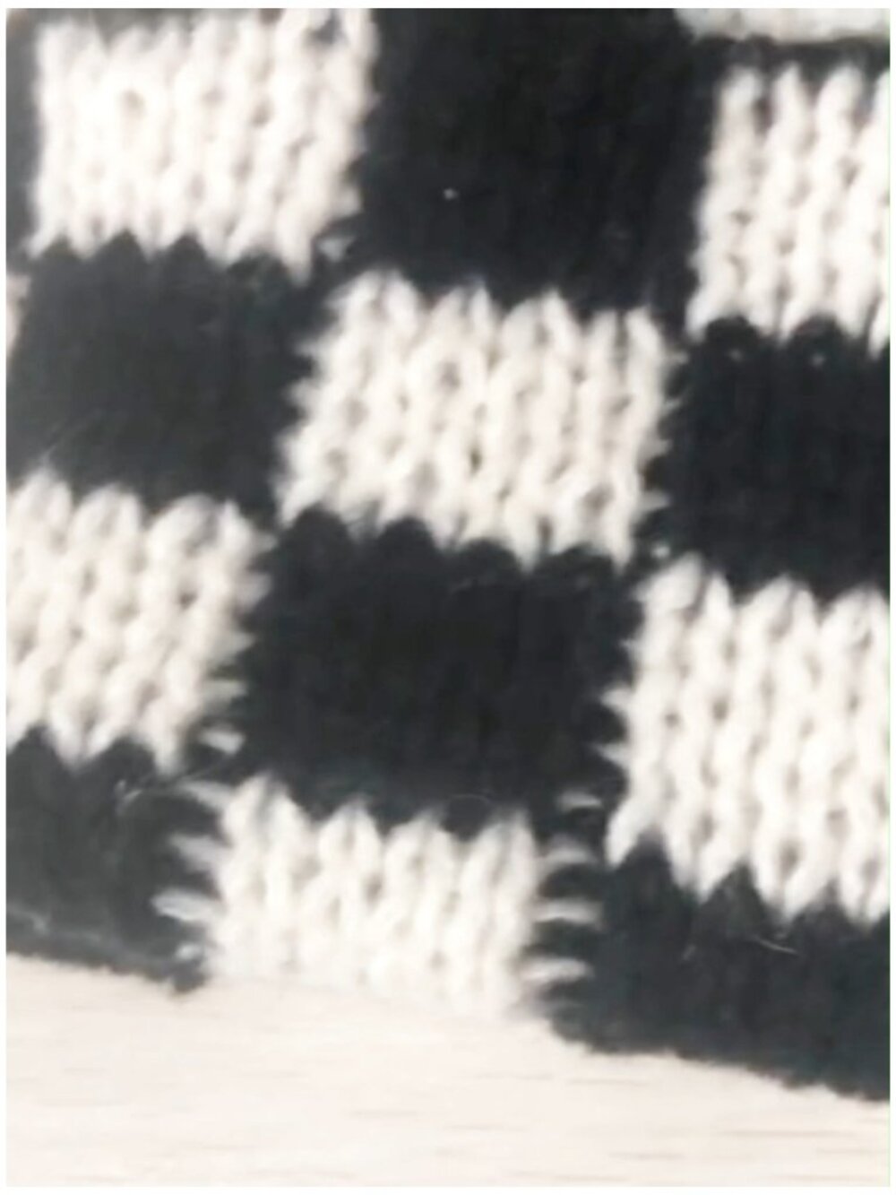 Acrylic Plaid Knit Beanie Hat, Unisex Winter Warm Soft Cuff - Picture 6 of 6